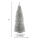 6 Feet Tinsel Tree Unlit Slim Pencil Christmas Tree