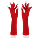 Halloween Silicone Meat Mat Long Gloves