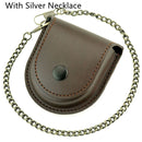 New Black 181 Retro Denim Leather Pocket Watch