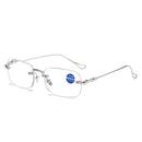 Men's Frameless Reading Glasses Anti Blue Light Radiation HD
