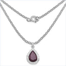 14.10 Carat Genuine Ruby .925 Sterling Silver Pendant