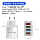 Luminous Color Mobile Phone Charging Head Intelligent 3A
