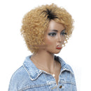 High-End Small Curly Fluffy Real Hair Headgear