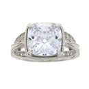 Cubic Zirconium Ring Sterling Silver