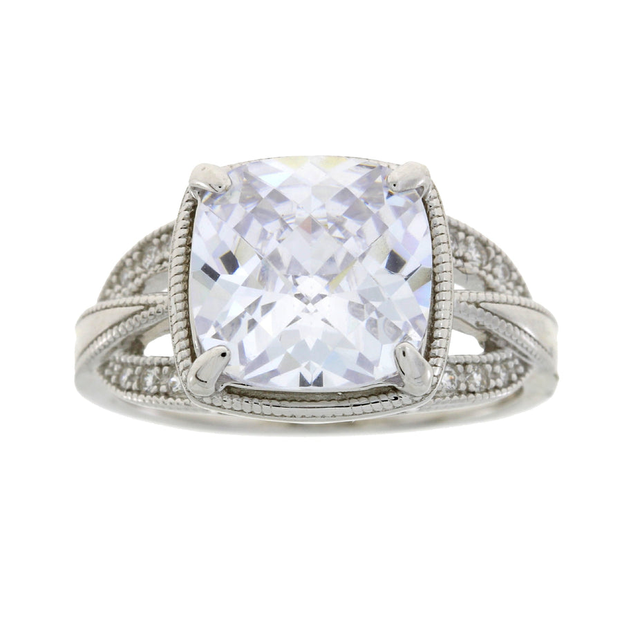 Cubic Zirconium Ring Sterling Silver
