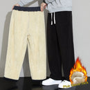 Winter Men's Cashmere Straight Wide-leg Pants