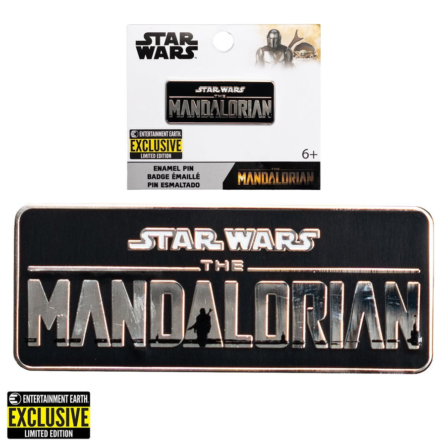 Star Wars: The Mandalorian Series Logo Enamel Pin - Entertainment Earth Exclusive