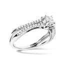14K White Gold 5/8 Cttw Diamond Split Shank Engagement Ring  (G-H Color, VS2-SI1 Clarity) - Size 7