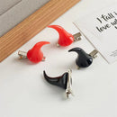 Personalized Holiday Decor Halloween Horn Hair Clip