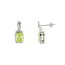 Cubic Zirconium Dangle Earrings Sterling Silver
