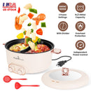 Electric Hot Pot with Divider 6L Dual Control Stainless Steel