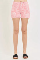RISEN High Rise Printed Shorts