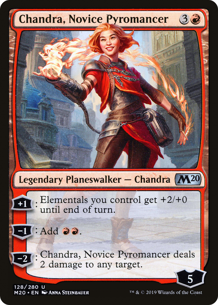 Chandra, Novice Pyromancer (M20-128) - Core Set 2020 Foil