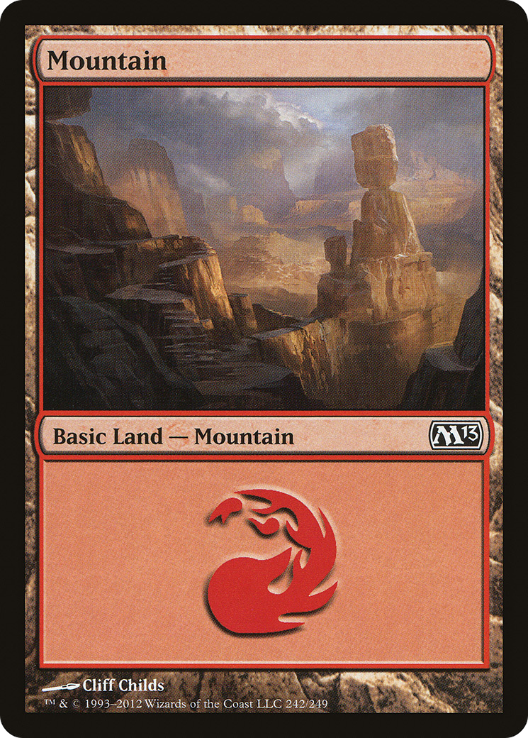 Mountain (M13-242) - Magic 2013 Foil