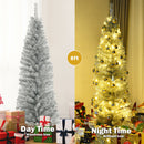 6 Feet Tinsel Tree Unlit Slim Pencil Christmas Tree
