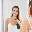 Portable Water Dental Flosser Cordless Rechargeable Dental Oral Irrigator IPX7 Waterproof Teeth Cleaner with 4 Modes 4 Nozzles 10.15oz Detachable Wate