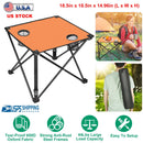 Portable Folding Camping Table with Cup Holders & Carry Bag