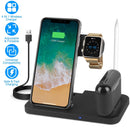 4 In 1 Wireless Charger Foldable Fast Charging Station Stand Dock Fit for iWatch Apple Pencil Airpod 1/2/3/Pro iPhone 13 12 11 Pro Samsung S22 S21 Qi-