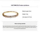 Zircon Flower Bracelet Stylish, Simple, and Versatile