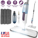 Spray Mop With 3 Machine Washable Microfiber Pads 12OZ Refillable Water Bottle Wet Dry Use Microfiber Mop For Hardwood Ceramic Tiles Laminate Floor Cl