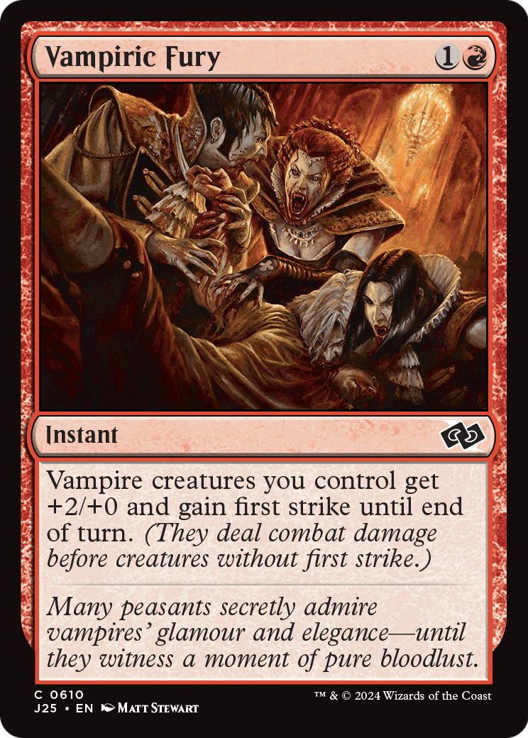 Vampiric Fury (J25-610) - Foundations Jumpstart