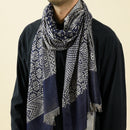 Cotton Linen Yarn-dyed Ethnic Style Scarf