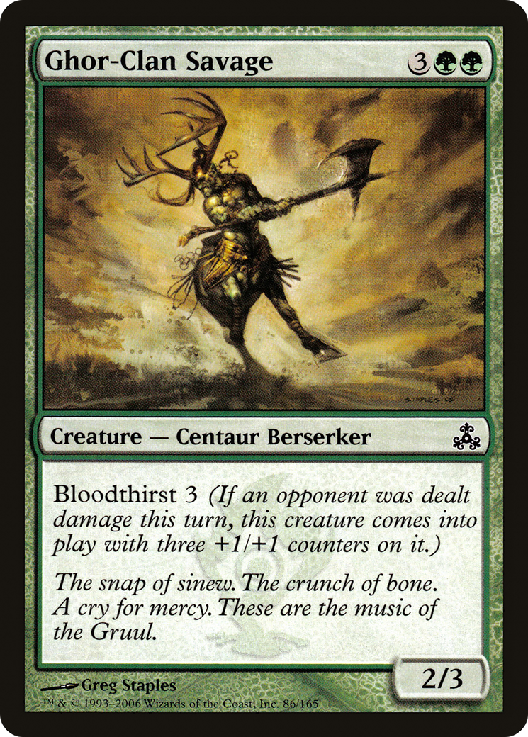 Ghor-Clan Savage (GPT-086) - Guildpact Foil