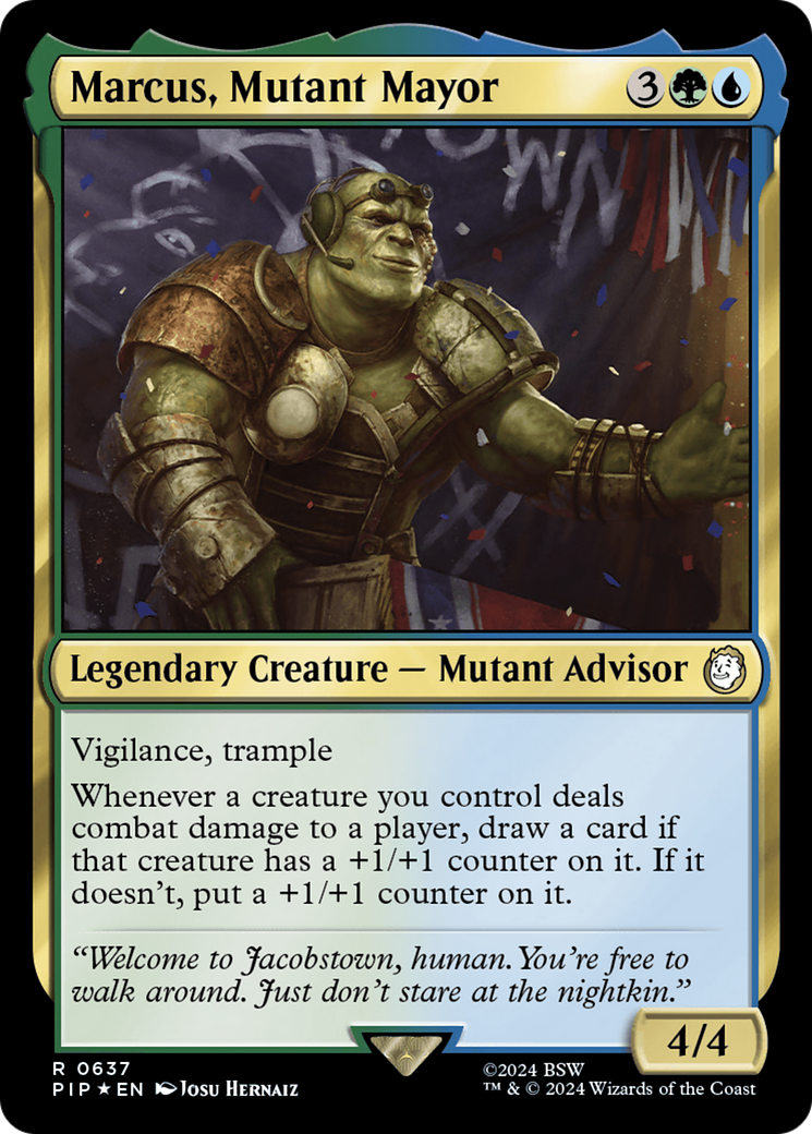 Marcus, Mutant Mayor (PIP-637) - Fallout Foil