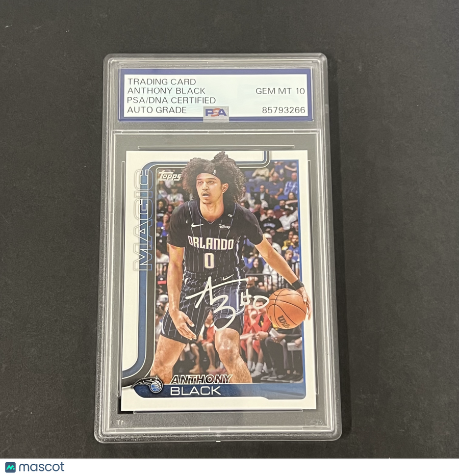 2025 Topps #89 Anthony Black Signed Card PSA Auto 10 Autographed