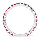 1.04 Carat Genuine Ruby .925 Sterling Silver Ring