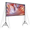 100inch Projector Screen with Stand 16:9 4K HD Rear Front Wrinkle-Free Portable And Foldable Movie Screen with Carry Bag For Indoor Outdoor Home Theat