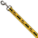 Dog Leash - Vintage Batman Logo & Bat Signal-3 Yellow