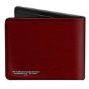 Bi-Fold Wallet - The Flash Logo5 Burgundy Golds