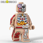 Human Body Guy Visible Anatomy Man Skin Color Lego Minifigures custom toys