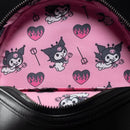 Sanrio Kuromi Devilish Winged Mini Backpack   Entertainment Earth Exclusive