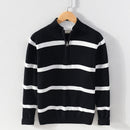 Men's Cotton Wool Turtleneck Half Zipper Sweater