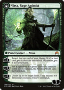 Nissa, Vastwood Seer // Nissa, Sage Animist (PRE-189S) - Magic Origins Promos: (originpwdfc) Foil