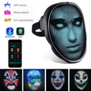 LED Halloween Face Changing Mask