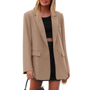 Casual Relaxed-fit Figure-flattering Versatile Commuter Blazer For Women