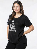NY Collection Women's Plus Graphic Tee Knit Top, Size 1X
