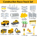 340Pcs Construction Race Track Set Kids DIY Construction Toys STEM Flexible Car Track Playset Gift for Toddlers Boys Aged 3 4 5 6 Year Old