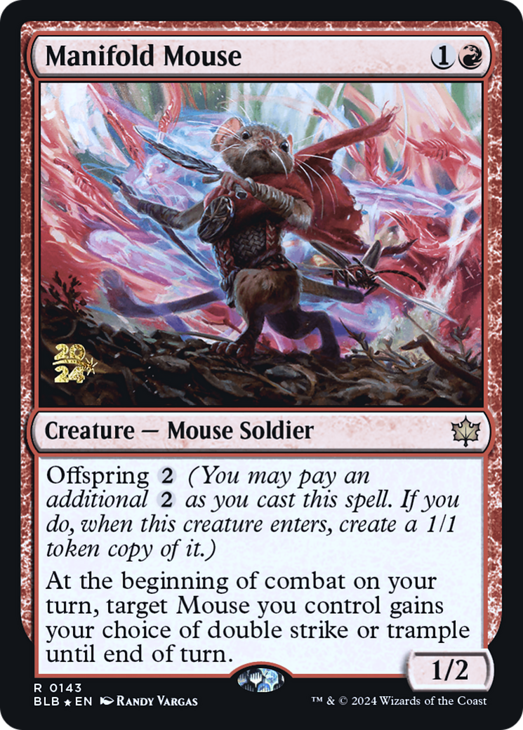 Manifold Mouse [Bloomburrow Prerelease Promos]