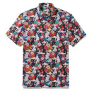 Men's Earth Day Hawaiian Shirt Surrealist Space Cotton Button-down Short Sleeve Aloha Shirt