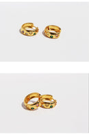 French Retro Colored Zircon Earrings