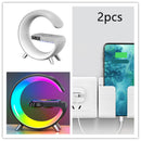 G Shaped LED Lamp with Bluetooth Speaker