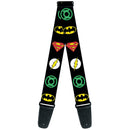 Guitar Strap - Justice League Superhero Logos