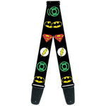 Guitar Strap - Justice League Superhero Logos