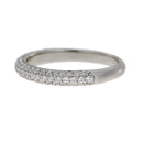Cubic Zirconium Wedding Band Ring Sterling Silver