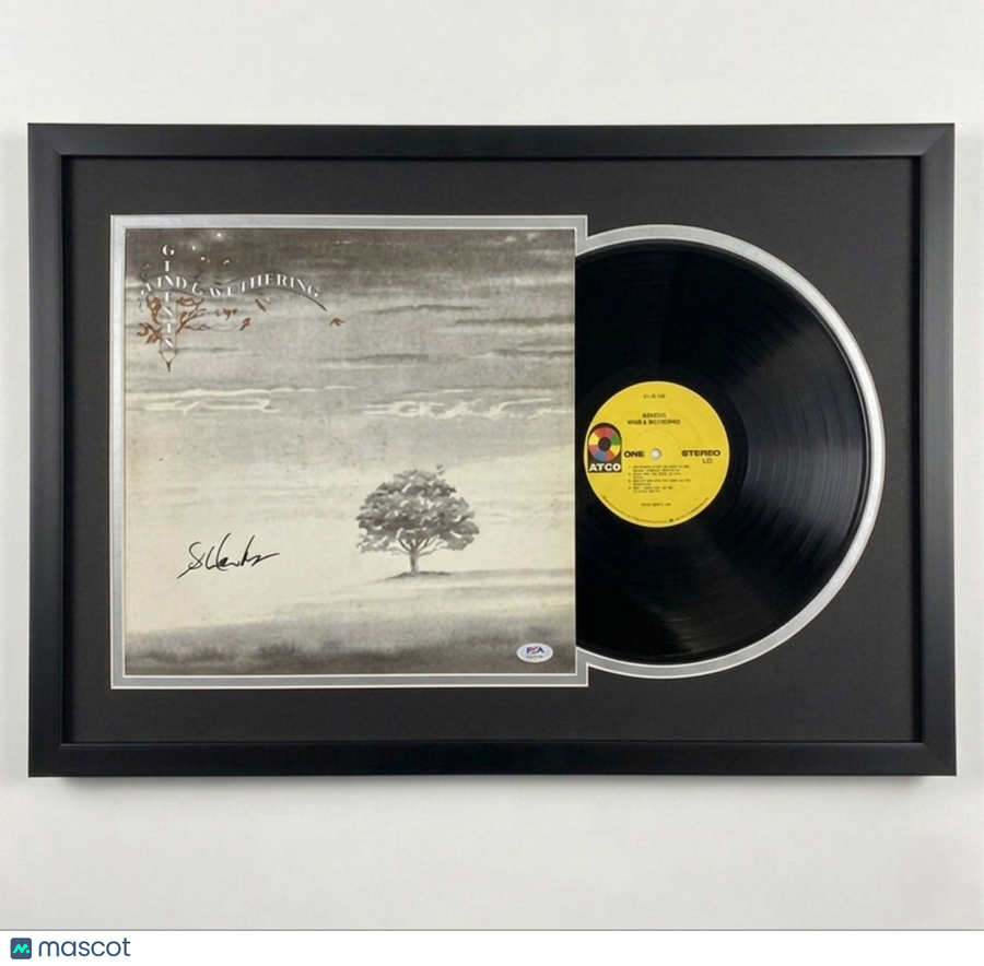 Steve Hackett Signed Wind & Wuthering Custom Framed Vinyl Album PSA Autographed
