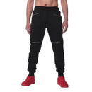 Men's Sports Pants with Double Pockets and Zip Design